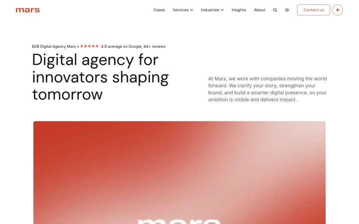 Screenshot of marsmedia.nl