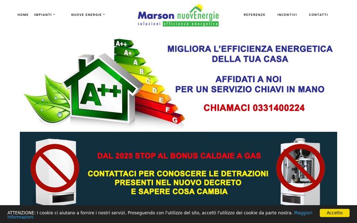 Screenshot of marson-nuovenergie.it