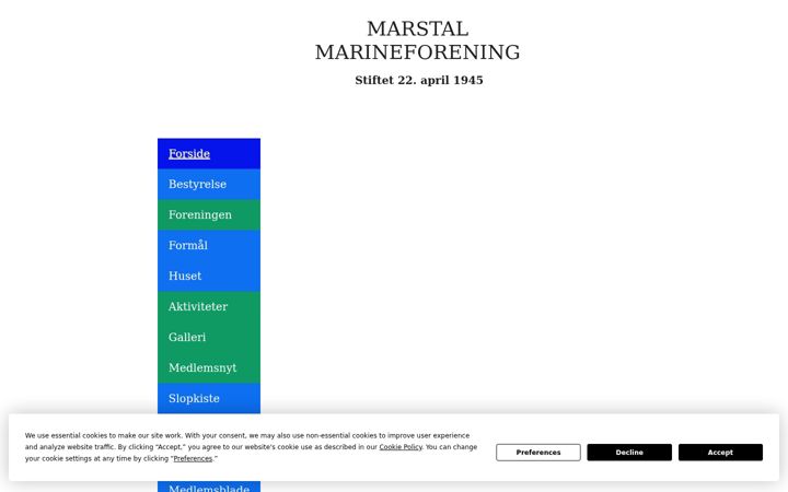 Screenshot of marstalmarineforening.dk