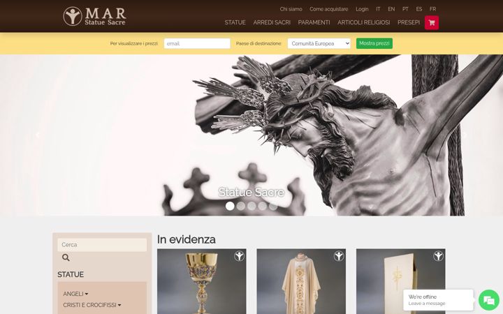 Screenshot of marstatue.com