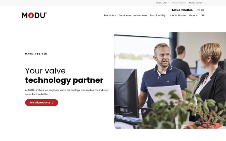 Screenshot of marsvalve.com