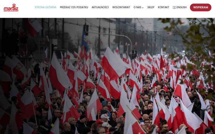 Screenshot of marszniepodleglosci.pl