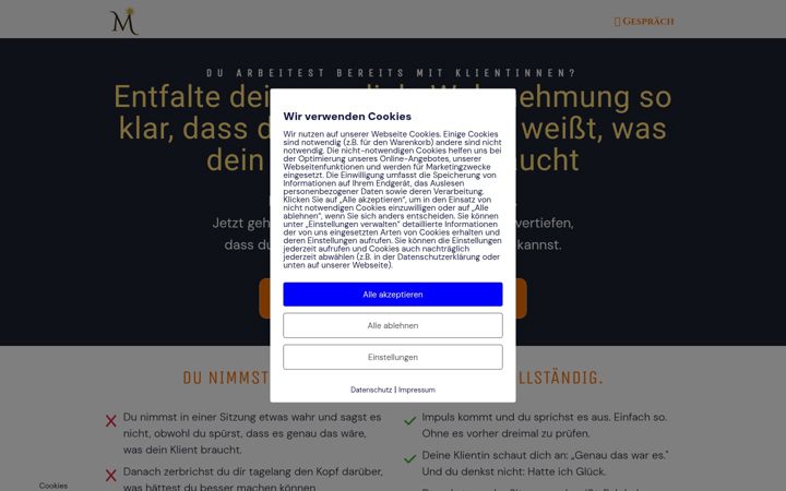 Screenshot of marta-haerig.de