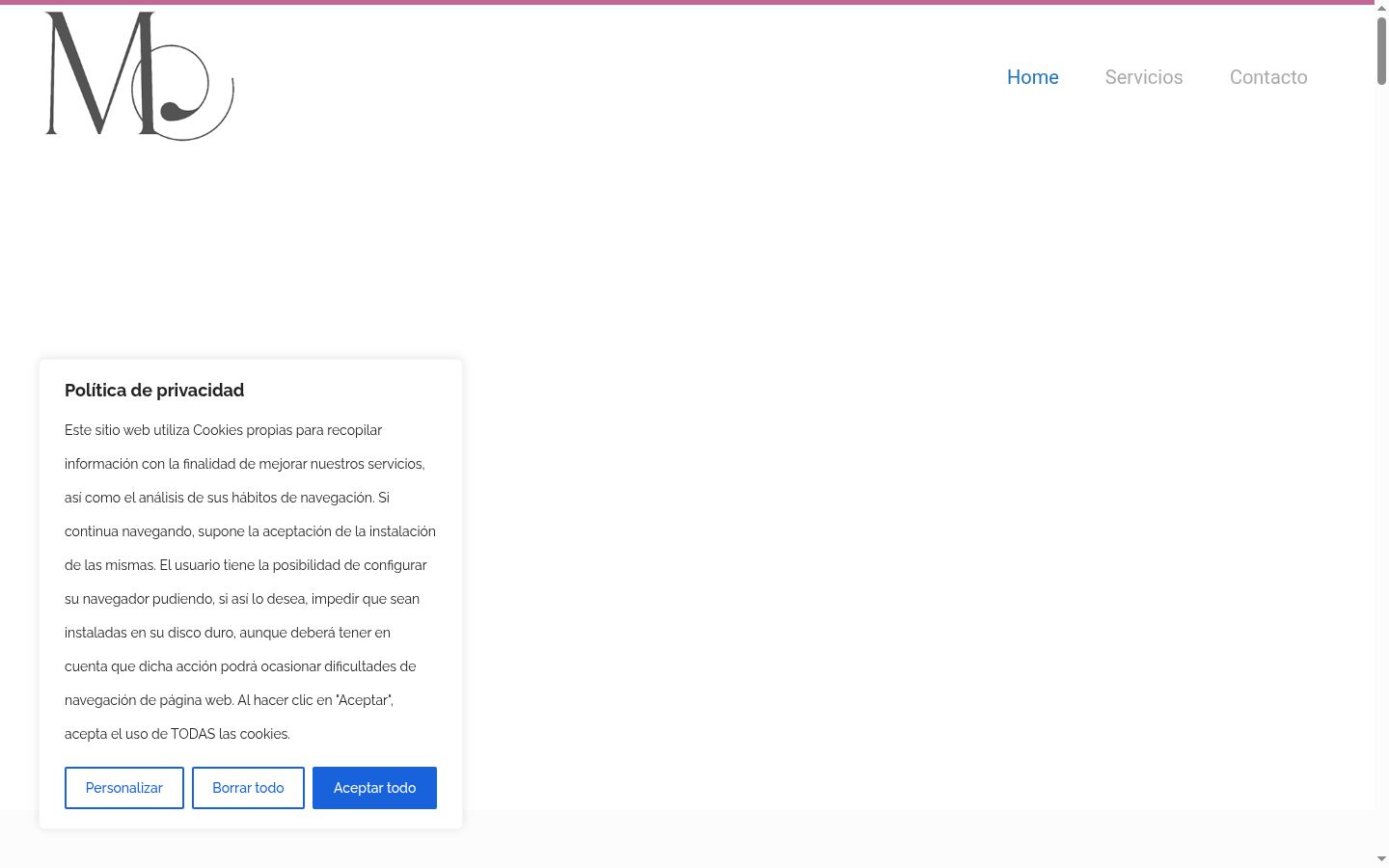 Képernyőkép a bármilyen interakció előtt megjelenő hozzájárulási bannerről