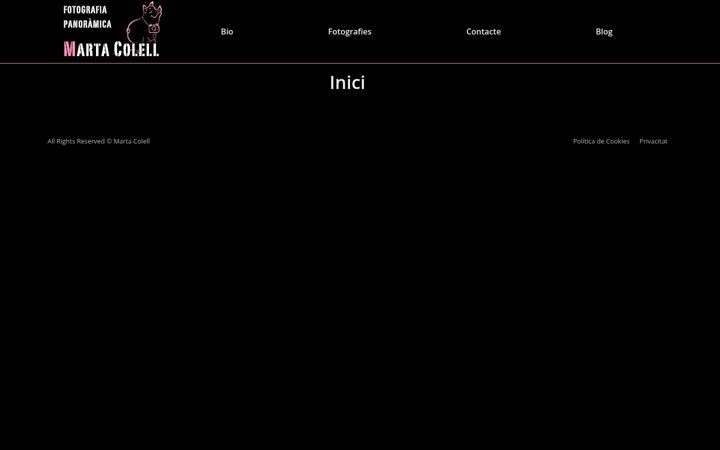 Screenshot of martacolell.com