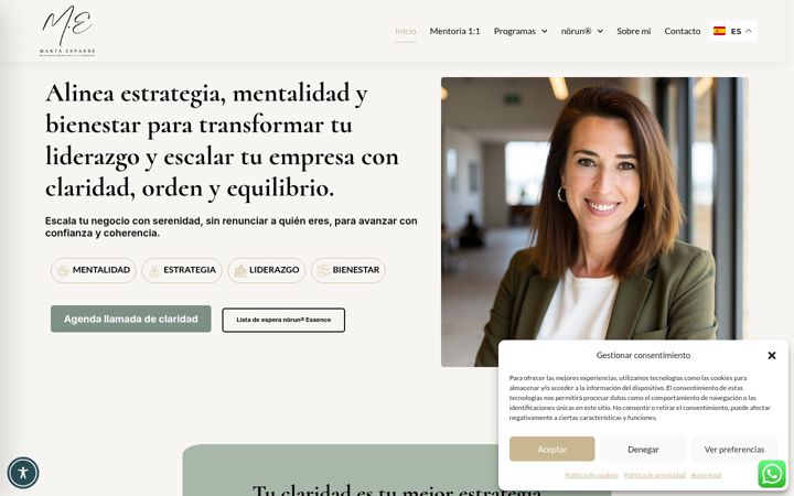 Screenshot of martaesparbe.com