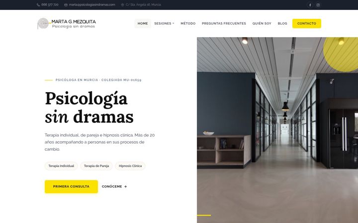 Screenshot of martagmezquita.com