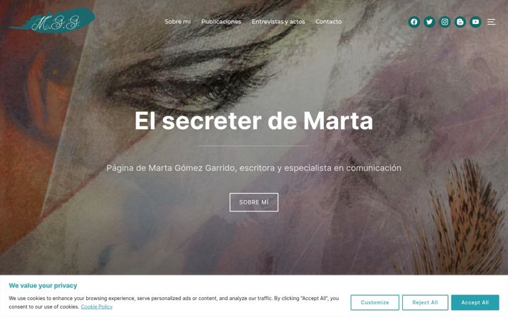 Screenshot of martagomezgarrido.com