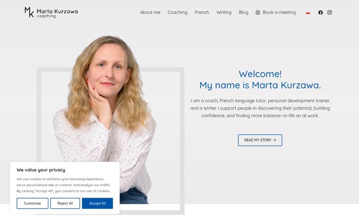 Screenshot of martakurzawa.com