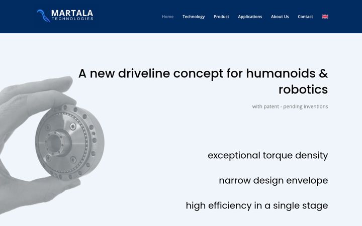 Screenshot of martalatechnologies.com