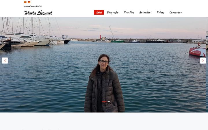 Screenshot of martalleonart.com