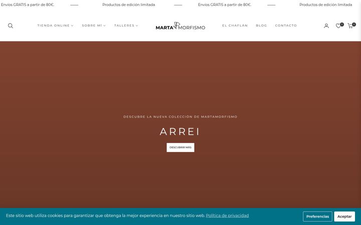 Screenshot of martamorfismo.com