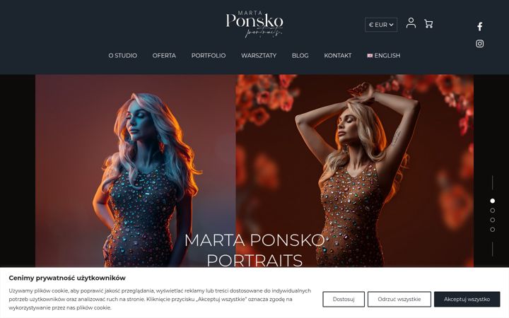 Screenshot of martaponsko.pl