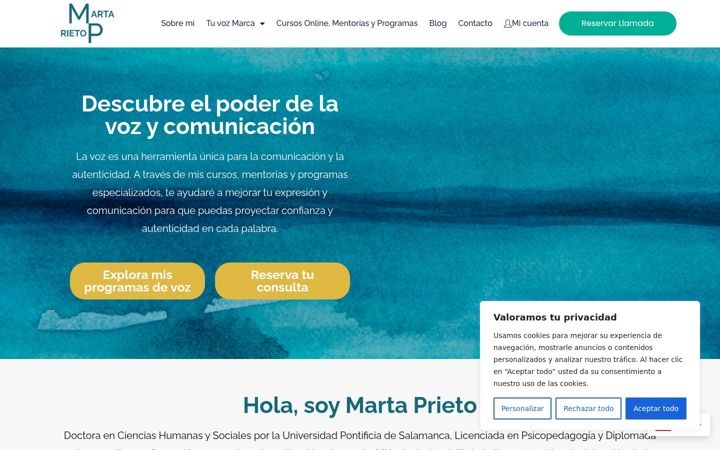 Screenshot of martaprietosanchez.com