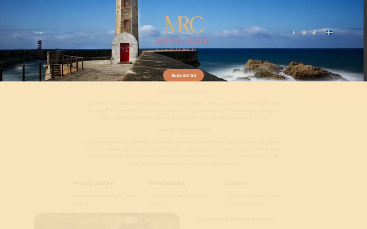 Screenshot of martaredeicoach.com