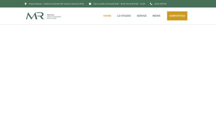 Skärmbild av martaricostudio.com