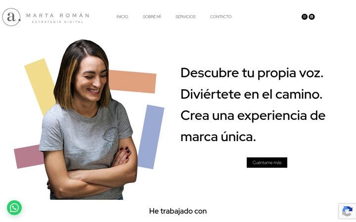 Screenshot of martaroman.com