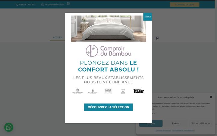 Screenshot of martaserviziu.fr