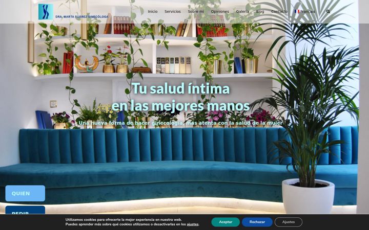Screenshot of martasuarezginecologa.com