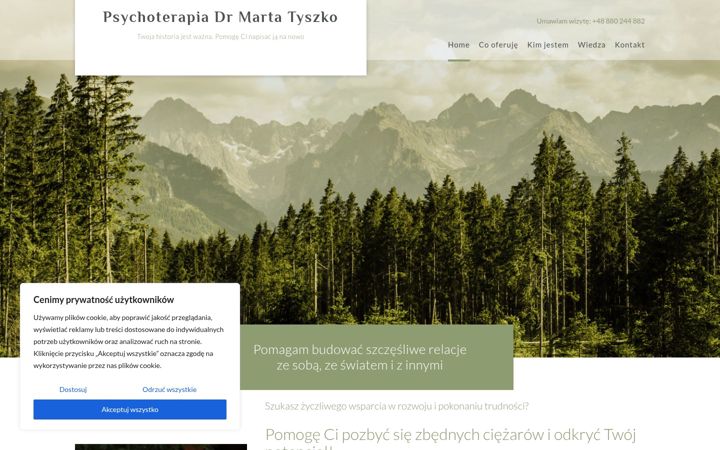 Screenshot of martatyszko.pl