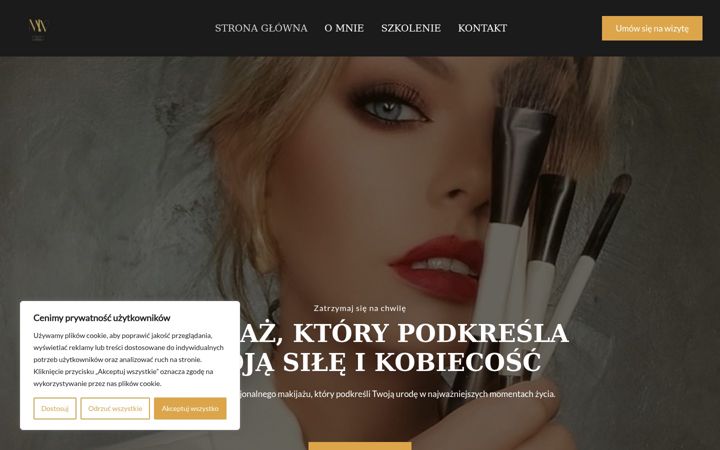 Screenshot of martawaledziakmakeup.pl