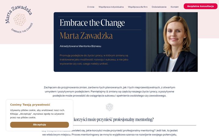 Screenshot of martazawadzka.pl