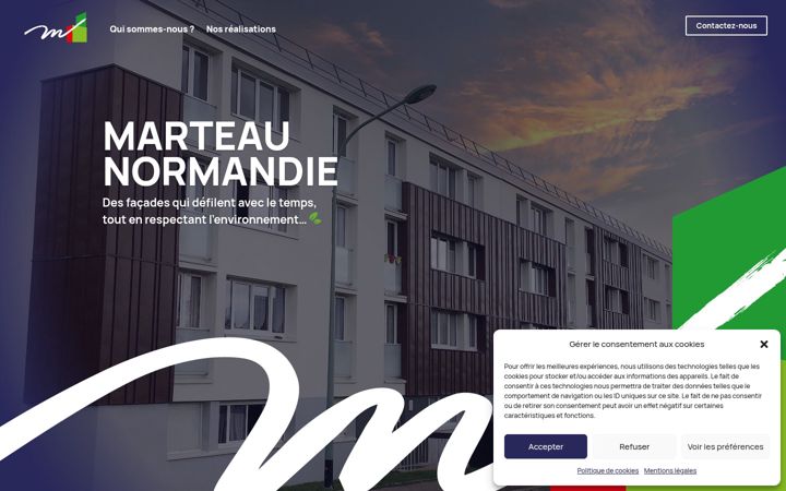 Screenshot of marteaunormandie.com