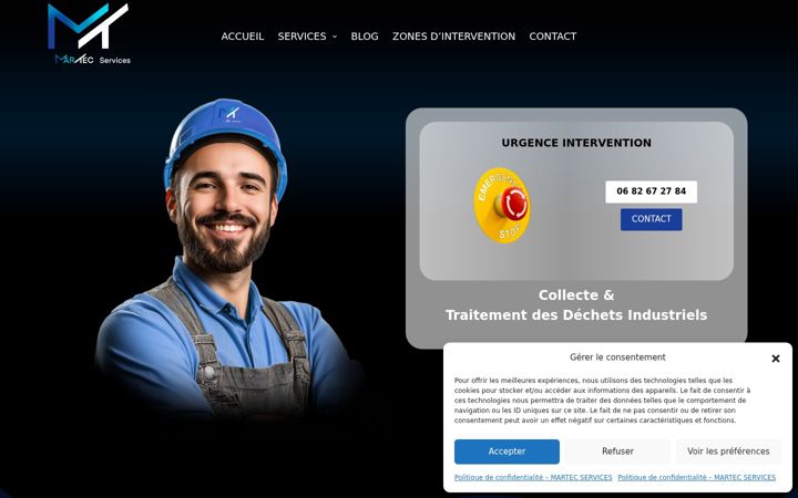Screenshot of martec-services.fr