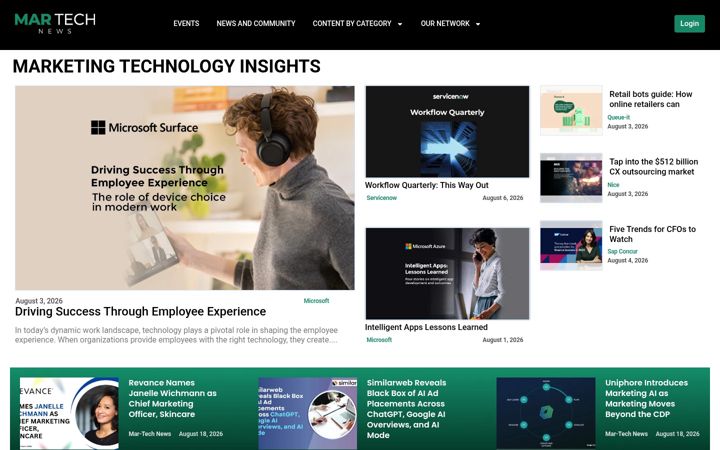 Screenshot of martech-news.com