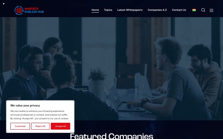 Screenshot of martechpublishhub.in