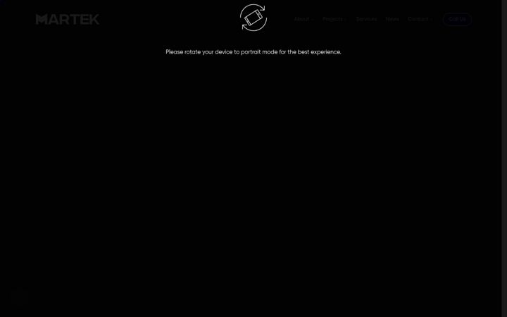Screenshot of martek.co.uk