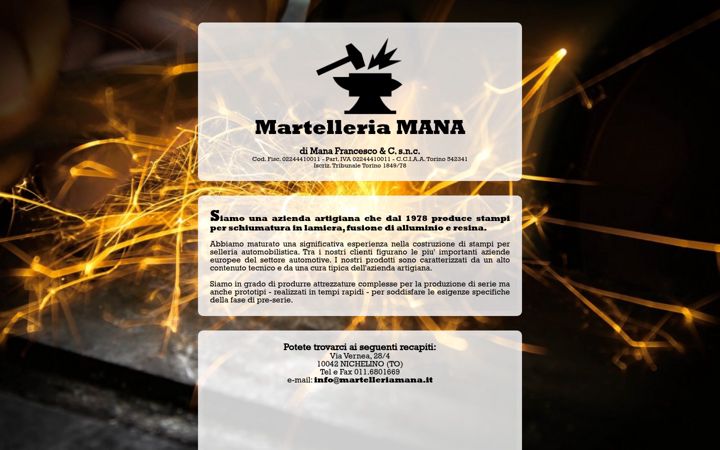 Screenshot of martelleriamana.it