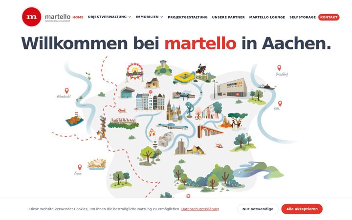 Screenshot of martello.de