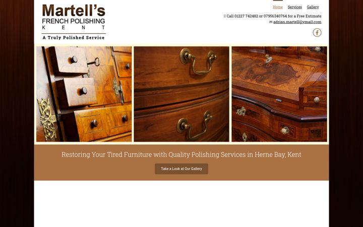 Screenshot of martellsfrenchpolishing.com
