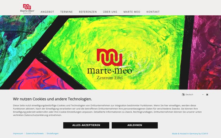 Screenshot of martemeo-zentrum-eifel.de