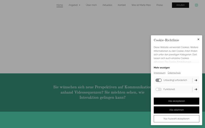 Screenshot of martemeoaufdenpunkt.de