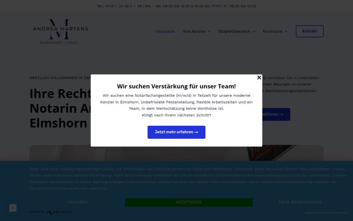 Screenshot of martens-kanzlei.de