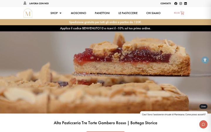 Screenshot of martesanamilano.com
