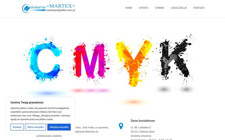 Screenshot of martexpoligrafia.com.pl