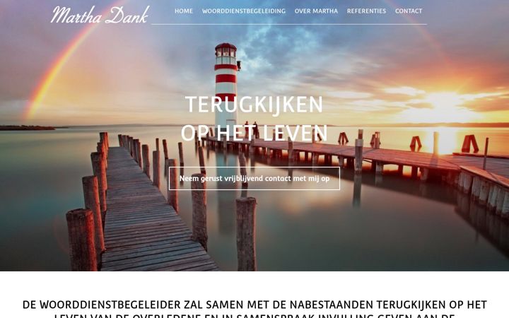Screenshot of marthadank.nl