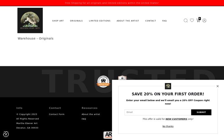 Screenshot of marthaebener.com