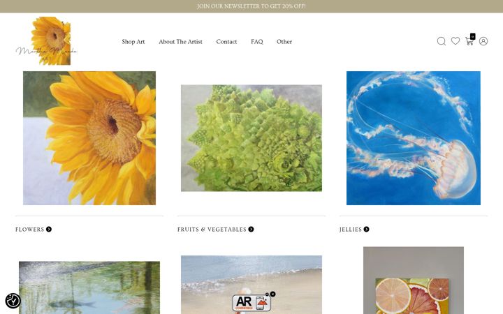 Screenshot of marthameade.com