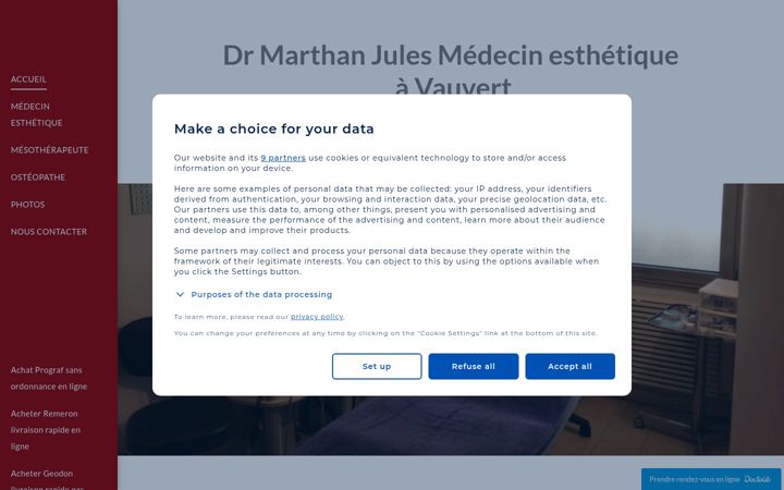 Screenshot of marthan-medecine-esthetique.fr