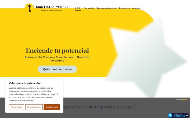 Screenshot of marthareynoso.com