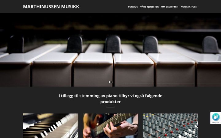 Screenshot of marthinussenmusikk.no