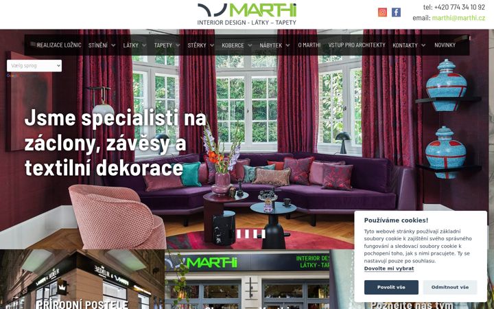 Screenshot of marthistore.com