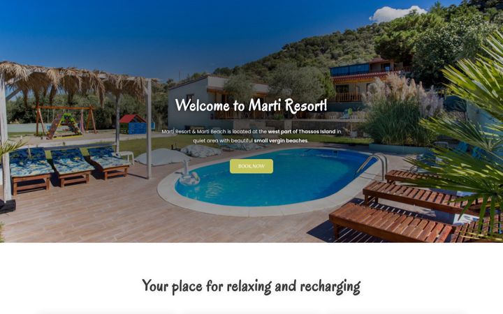 Screenshot of marti-resort-thassos.com