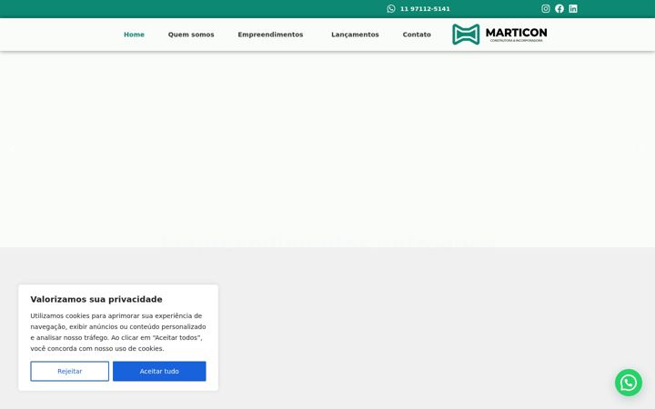 Screenshot of marticon.com.br