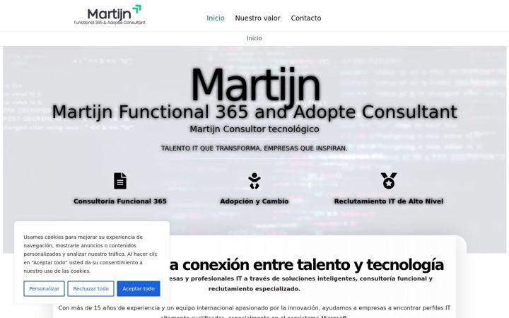 Screenshot of martijnconsultans.com