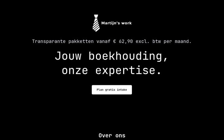 Screenshot of martijnswork.com